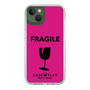 スリムプロテクションケース［ FRAGILE - Pink ］