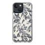 スリムプロテクションケース［ LAGUNAMOON - ボタニカルジャガード - White×Black ］