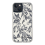 スリムプロテクションケース［ LAGUNAMOON - ボタニカルジャガード - White×Black ］
