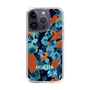 スリムプロテクションケース［ MURUA - プリント - Blue × Orange ］