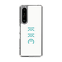 スリムプロテクションケース［ KKC - ロゴ - ホワイト ］